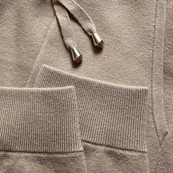 New ANN TAYLOR The Sweater Jogger Pant Tan XXL 557009 - Picture 11 of 13